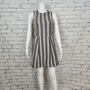 Sea New York Black & White Stripe Mini Dress